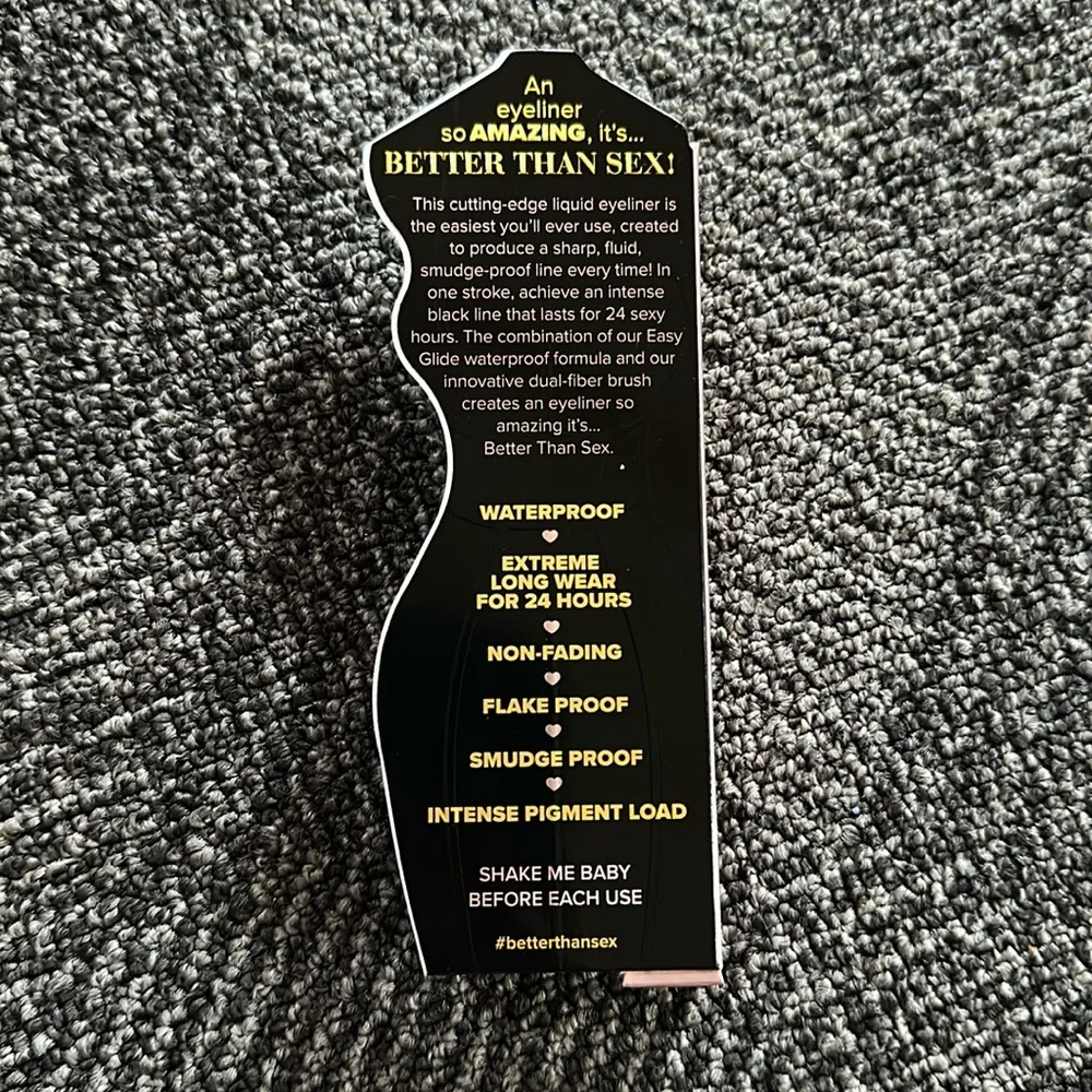 Too Faced Better Than Sex Waterproof Liquid Eyeliner Deepest Black